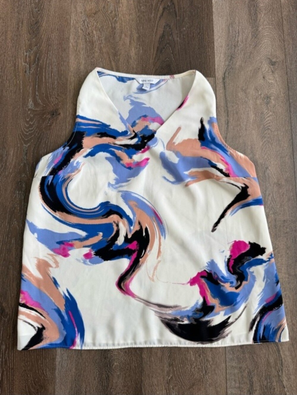 Nine West Abstract Print Top
